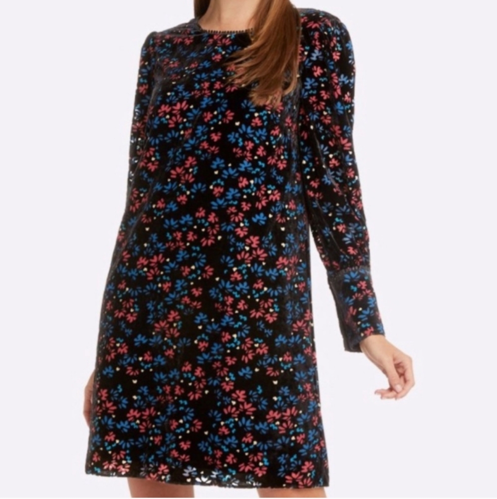 Draper James Black Dress with Blue Accents